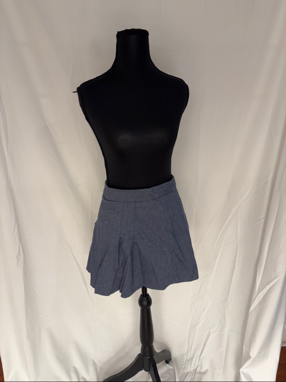 Zara Navy Pleated Skort